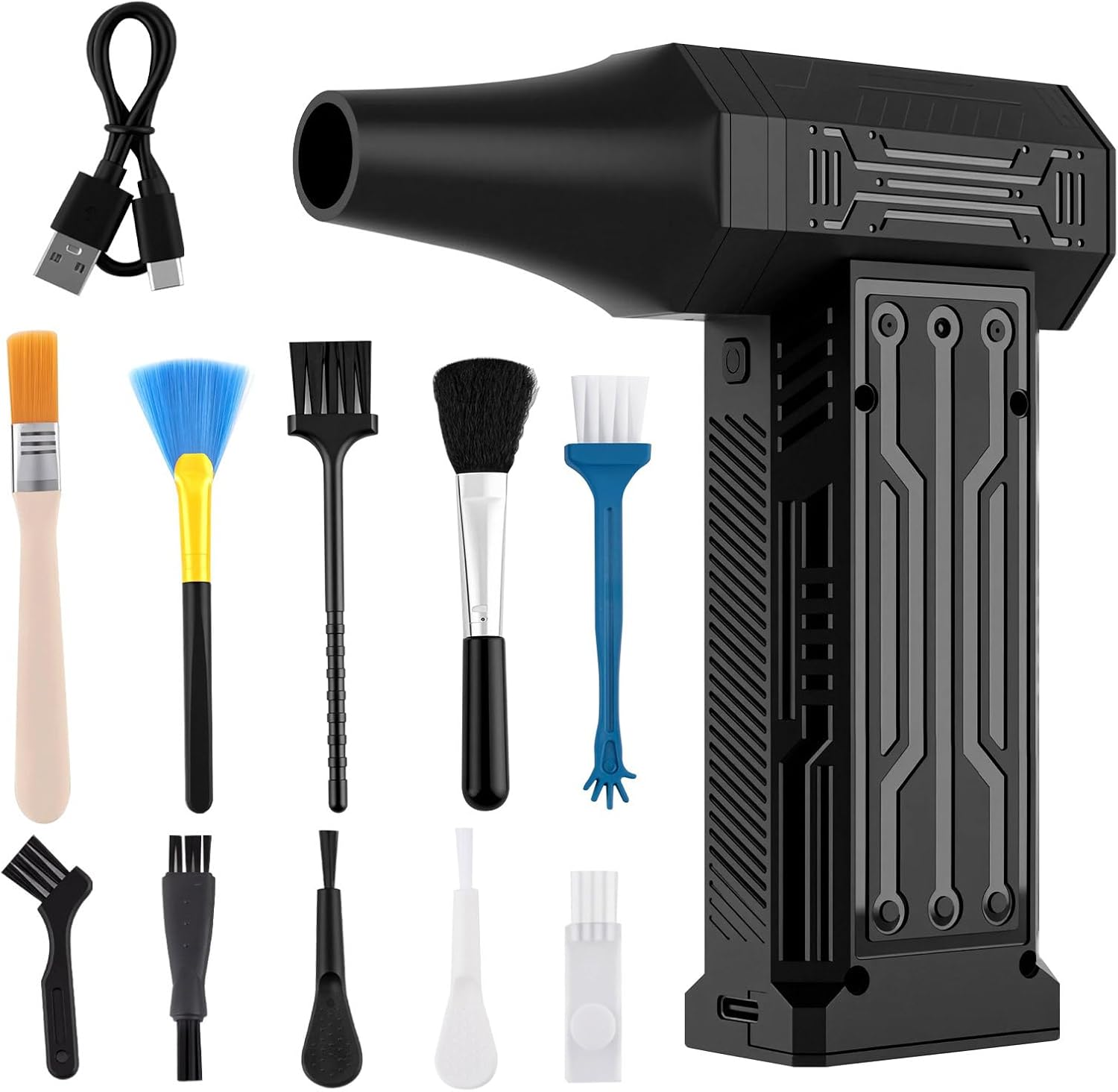 COOLHOOD Dépoussiéreur électrique sans fil 110 000 tr/min pour clavier d'ordinateur électrique pour nettoyage