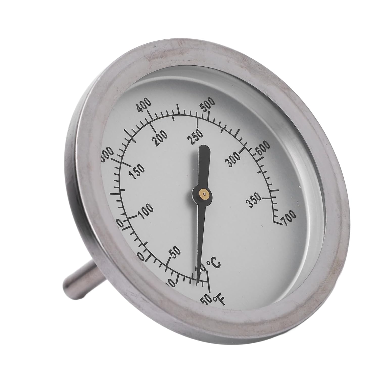 Bewinner Thermomètre de Four en Acier Inoxydable, Grand Cadran 67 Mm, Jauge de Température de Gril pour Barbecue, Cuisine et Viande, Précis 50-700 ℉, écrou fileté M10 Facile à Installer, Passe au