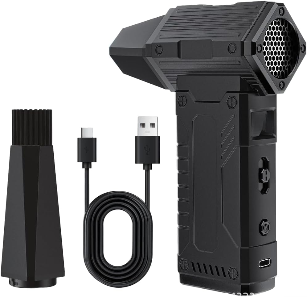 Dépoussiéreur électrique sans fil turbo 40 000 tr/min haute vitesse avec écran pour nettoyage du sèche-linge de voiture d'ordinateur portable (B)