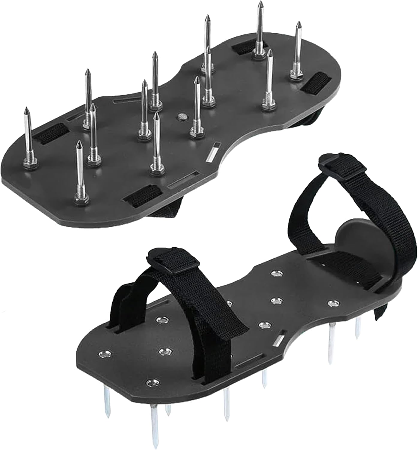 Chaussures aératrices de pelouse avec crampons - Chaussures de jardin pour aération du sol - Sandales réglables pour l'entretien et la ventilation de la pelouse