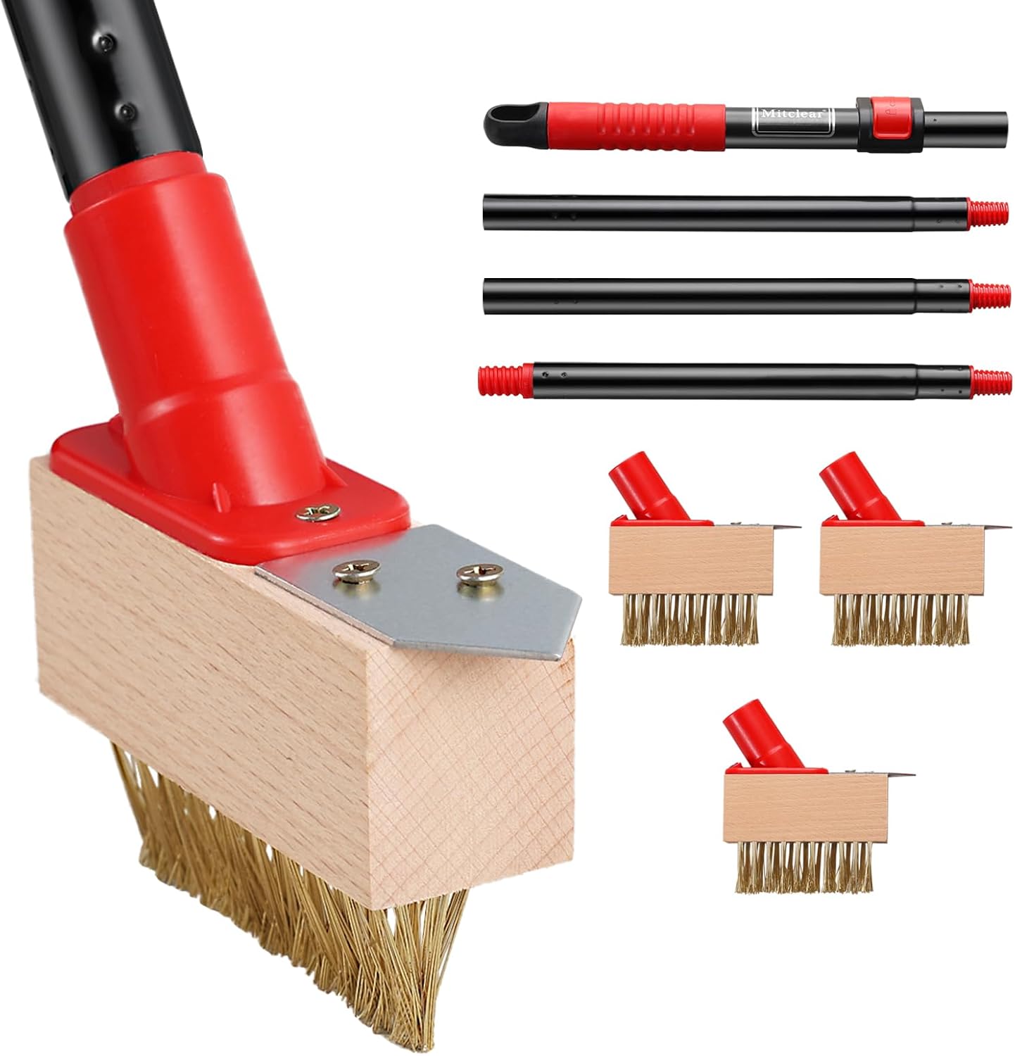 Mitclear Brosse Exterieur à Mauvaises Herbes avec Manche Télescopique 135cm