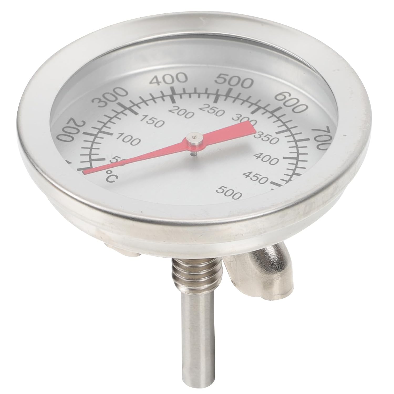 Lurrose Thermomètre de Four à Double Métal en Acier Inoxydable, Thermomètre Alimentaire Précis pour Barbecue et Cuisson, Accessoire la Cuisine Indispensable pour Mesurer la Température