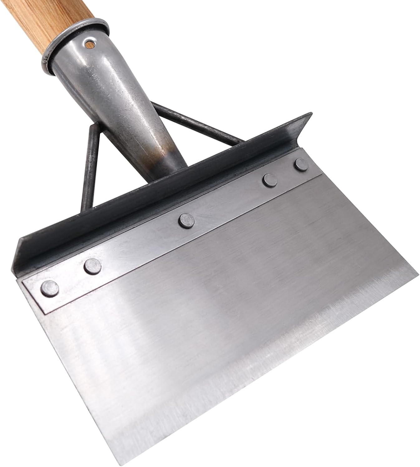 Pelle Jardinage, Pelle de Nettoyage Multifonctionnelle en Acier Inoxydable, Outillage de Jardin pour Mauvaises Herbes et Mousse, Outil de Désherbage de Ferme