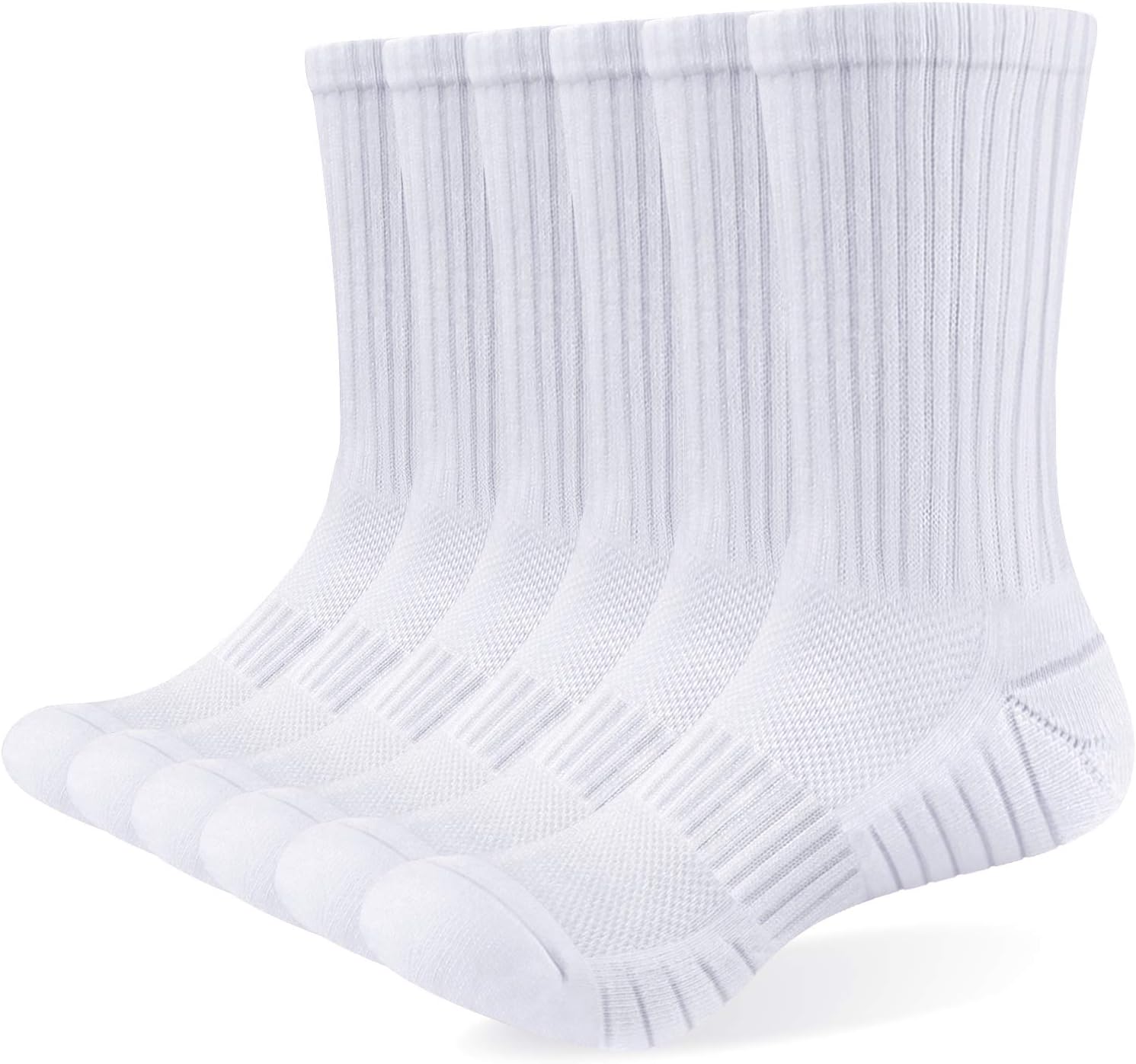 Alaplus Chaussettes Homme femme Sport Hautes Antidérapantes, Respirantes pour Randonnée, 6 Paires, Tailles