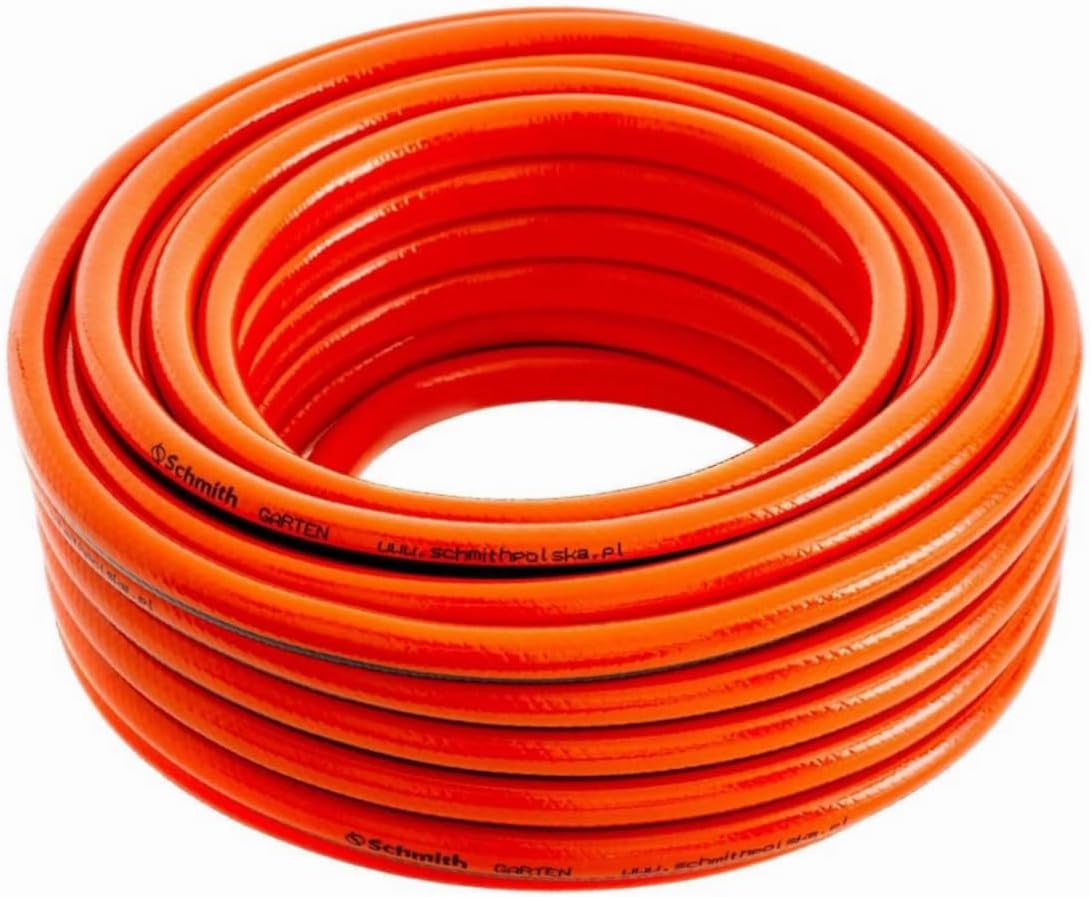 Tuyau d'Arrosage 4 Couches - 50m - Diametre 1/2" - Accessoires de Jardinage - Outillage de Jardin - Nettoyage - Durable - Robuste