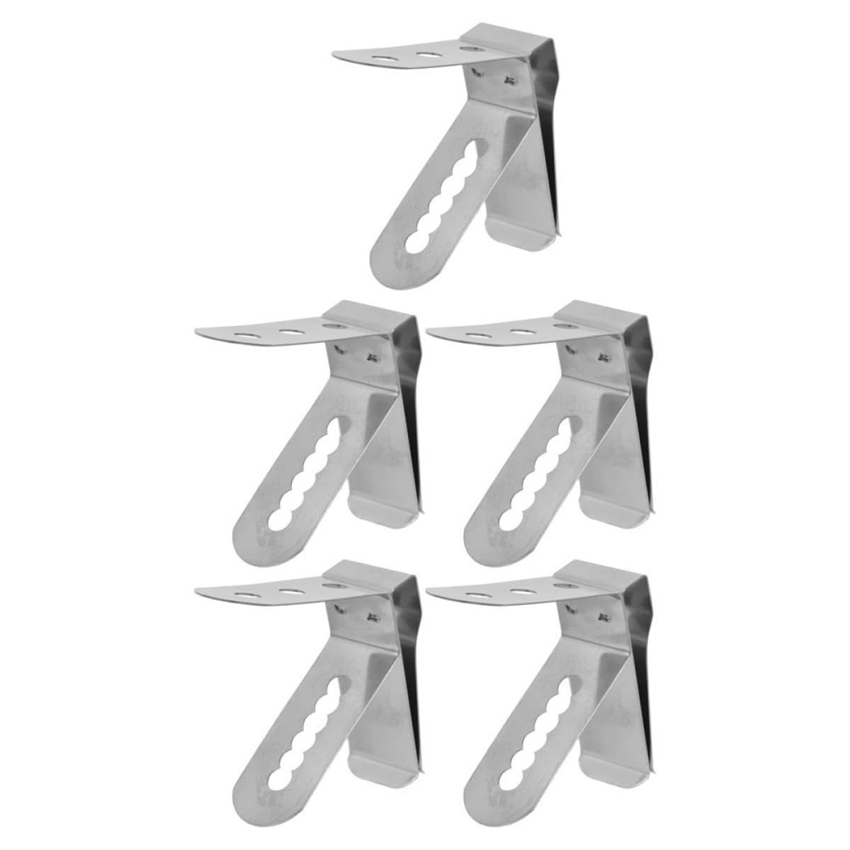 Veemoon Lot de 5 Pinces pour Thermomètre à en Acier Inoxydable 304 Alimentaire Support Multifonction pour Lecture Précise de Température Clips Compatibles Barbecue la Cuisine et