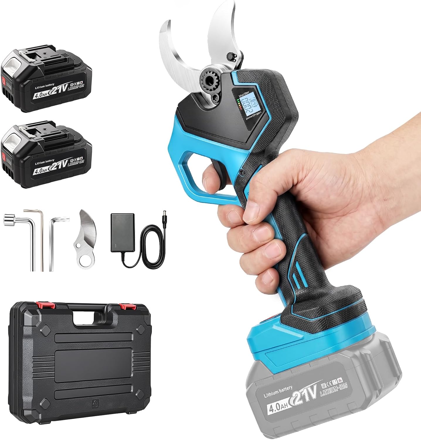 Sécateur Électrique Sans Fil 40mm avec Moteur Brushless 800W