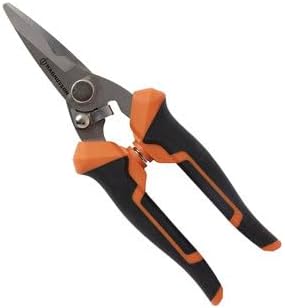 Magnusson Sécateur de jardin 18 cm - lames acier haute teneur en carbone, poignée plastique antidérapante.