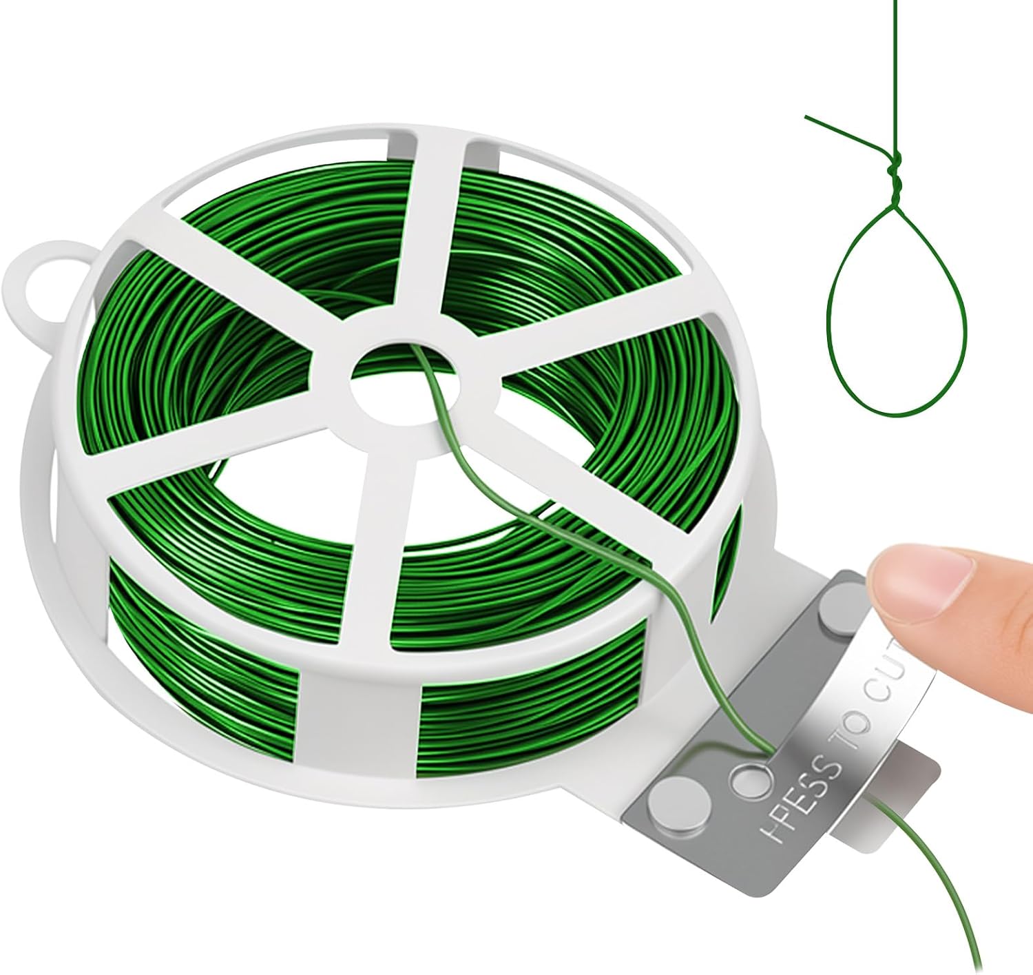 Lien pour Ligature Jardin – Attache Souple résistante avec Coupe intégrée – Fixation Plantes grimpantes, tomates, vignes – Rouleau de 50m