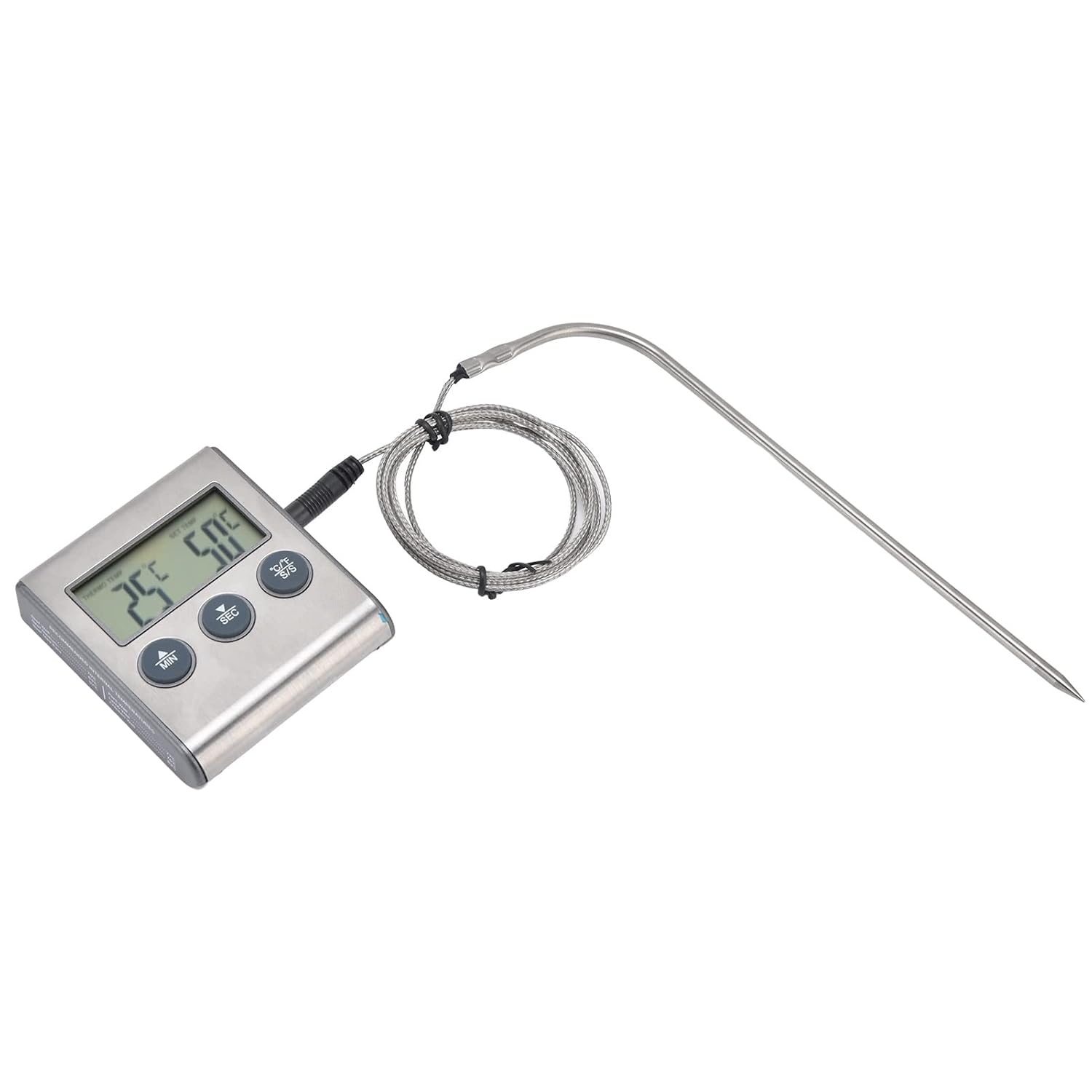 Ejoyous Thermomètres Alimentaires Numériques à écran Tactile Thermomètre à Viande en Acier Inoxydable ABS 58 à 572 Degrés Fahrenheit Lecture de 3 à 5 Secondes 2 Modes pour la Cuisine au Gril