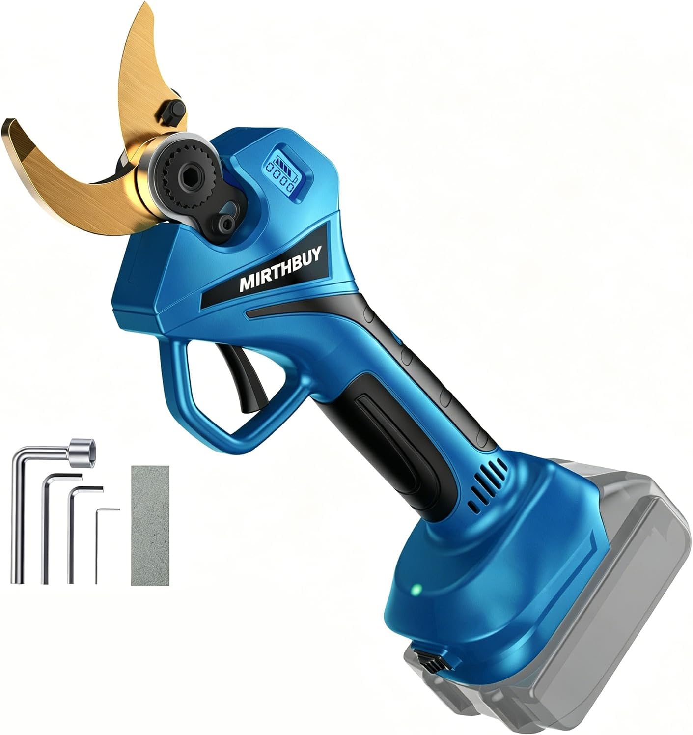 Sécateur Électrique Sans fil, Professionnel Secateur avec LCD affichage, Diamètre de coupe max 65mm, pour tailler les arbres ainsi que les arbres fruitiers, pour Makita 18V (no batterie)