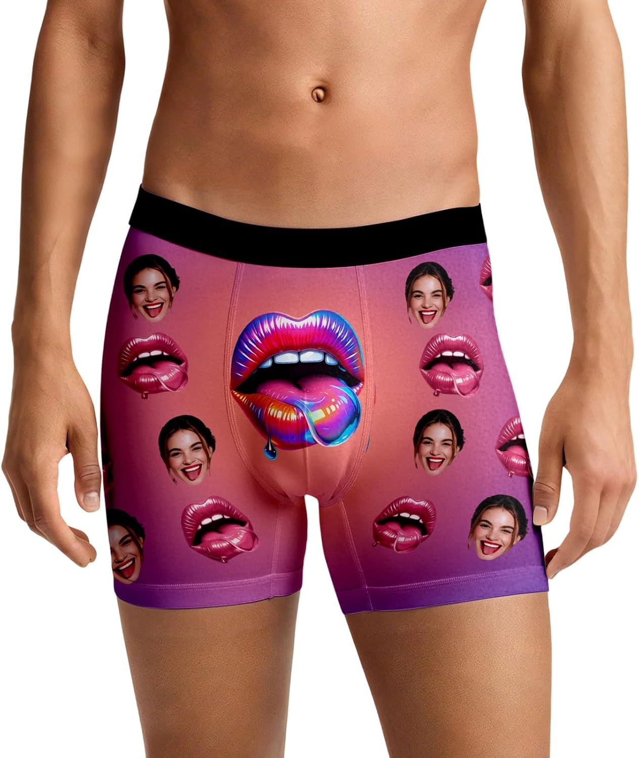 Slip Homme Dim sous-vêtements personnalisés pour Couples,avec Option de Message,pour la Saint-Valentin.Lingerie à Porter Lui et Elle.
