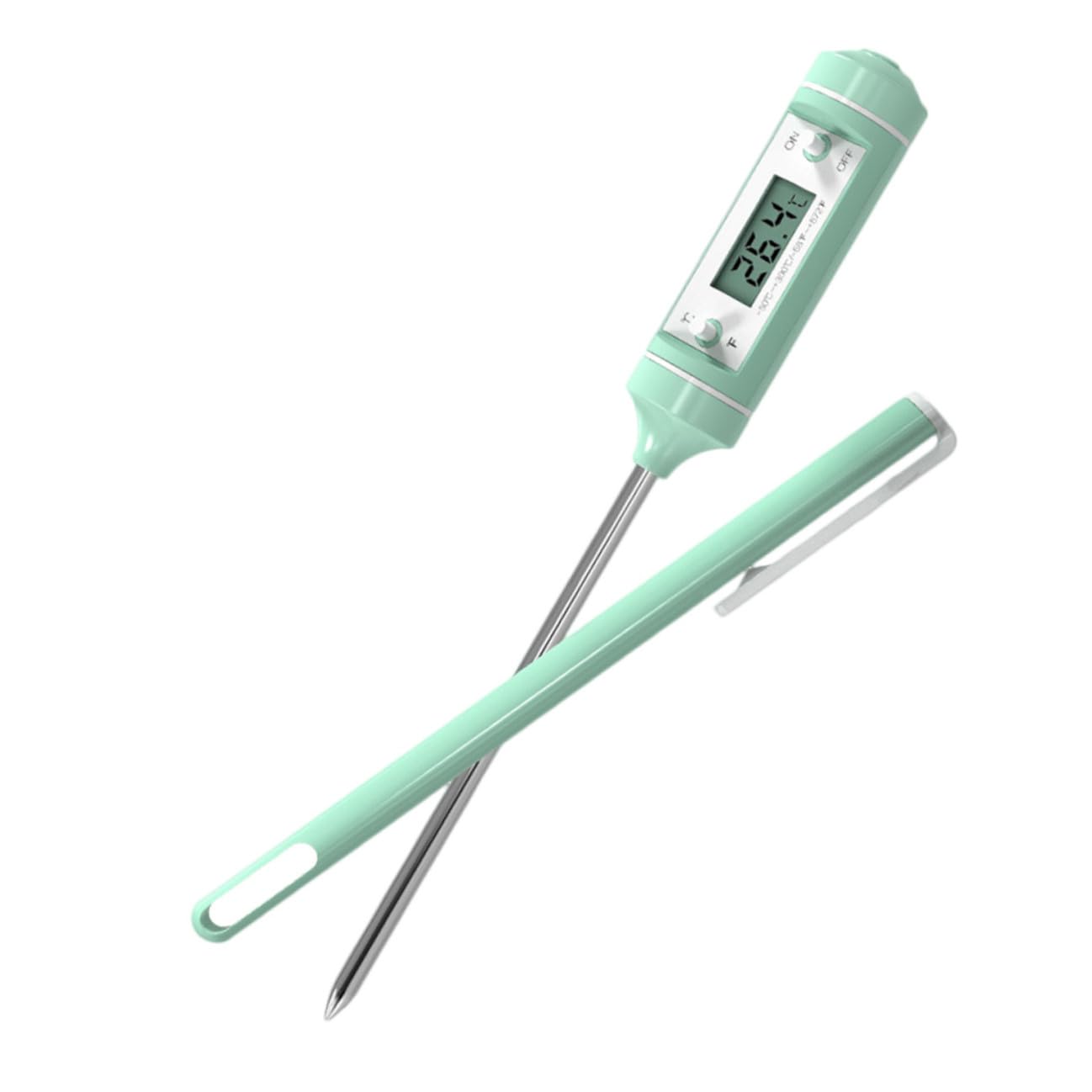 BESPORTBLE Thermomètre Électronique Lait et Aliments Cuisine Précision Rapide Écran LED Lisible Outil de Mesure Pratique pour Pâtisserie et Cuisson