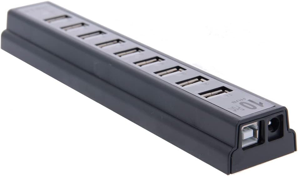 10 Ports USB 2.0 HUB, Adaptateur Multiport USB Slots