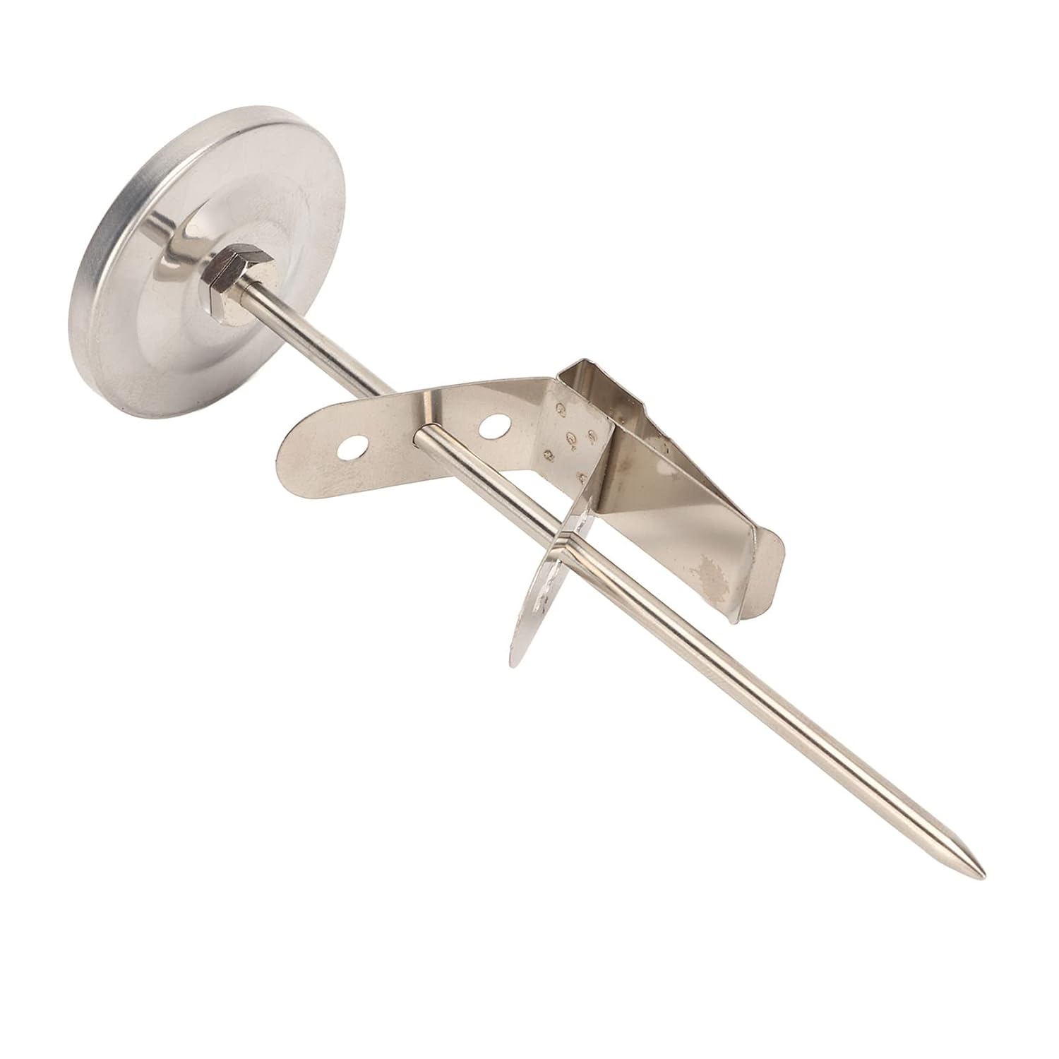 Yctze Grand Thermomètre de Four Sonde en Acier Inoxydable à Cadran avec Pince Détachable - Idéal pour une Mesure Précise de la Température des Aliments et de la Viande dans la Cuisine