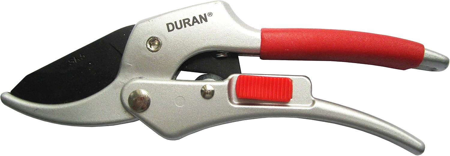 DURAN - Sécateur de Jardin à Galet Rolling Cut en Aluminium pour des Tailles Précises et Un Mouvement de Coupe très Agréable - Sécateur de Jardin plus sa avec sa Housse de transport