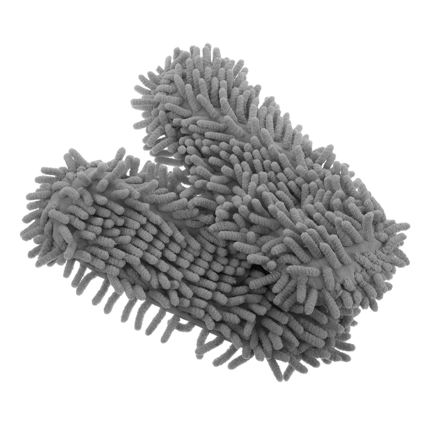 Pantoufles de Nettoyage de Sol en Chenille, 2 Pièces, Réutilisables