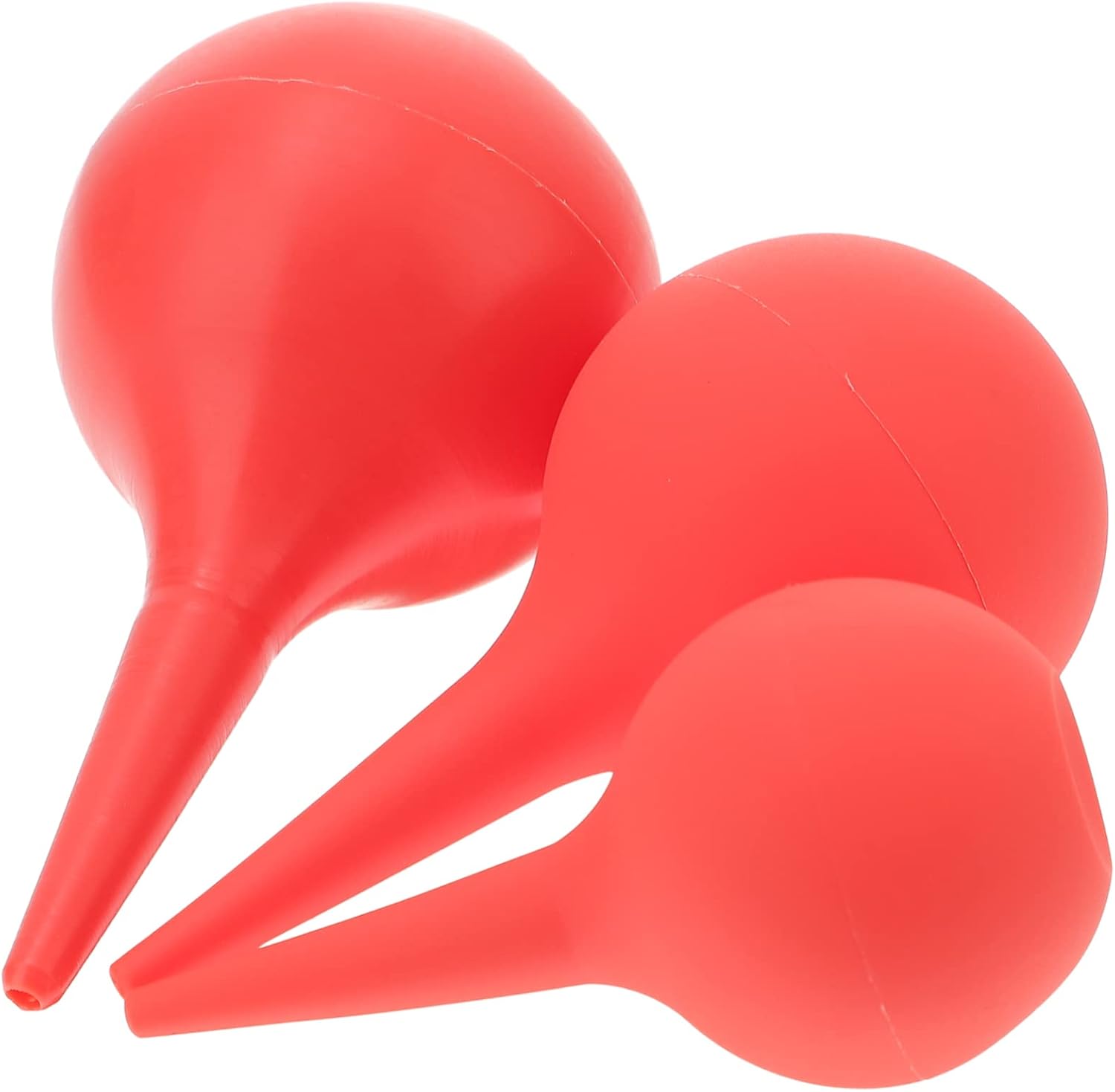 Rouge Souffleur de Poussière 3 Pièces en Caoutchouc pour Smartphones