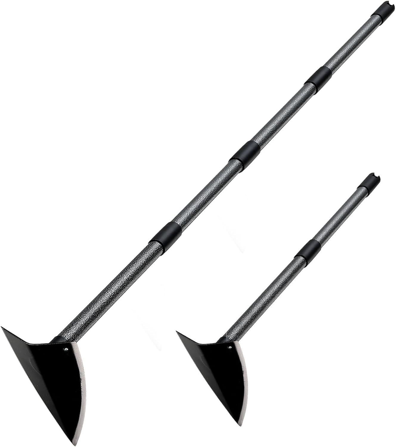 Binette de jardin avec long manche 190 cm, pioche pointue pour travaux de jardinage lourds, outil de jardinage robuste pour désherber, creuser, desserrer les bords