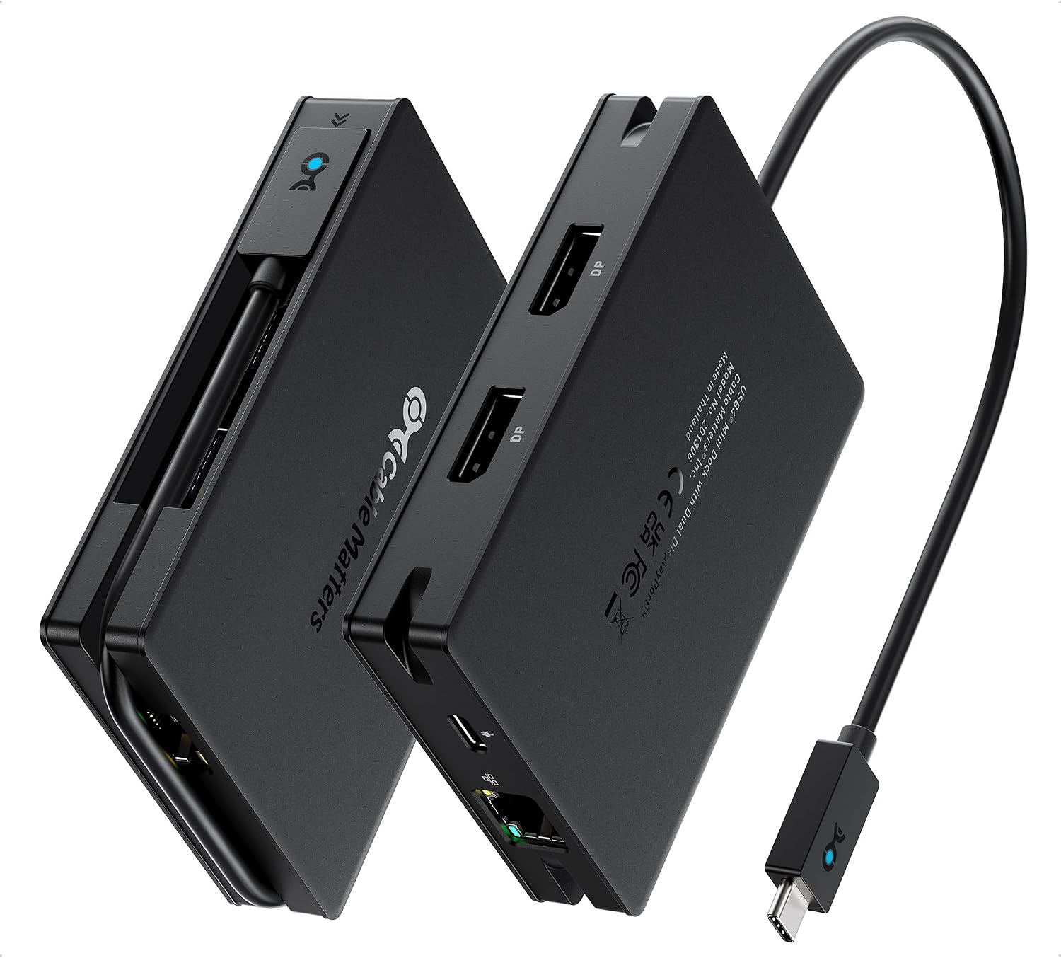 Cable Matters Hub USB4 Portable Dual HDMI, 40Gbit/s USB 4 Dock