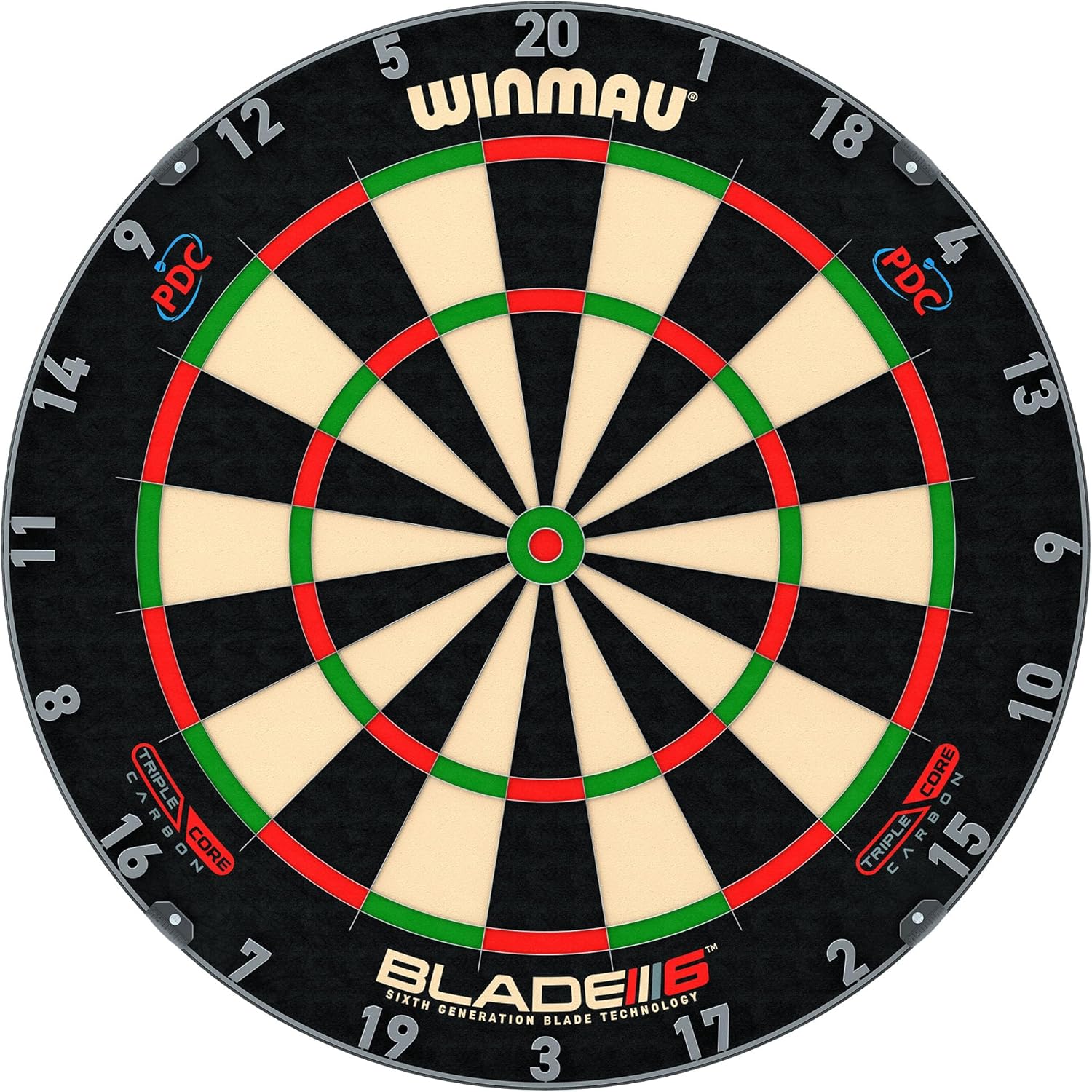 WINMAU Blade Serie – Cible de fléchettes steeldart Professionnelle série Blade – Cible steeldart Professionnelle homologuée Tournoi PDC – Blade X | 360 | Blade 6