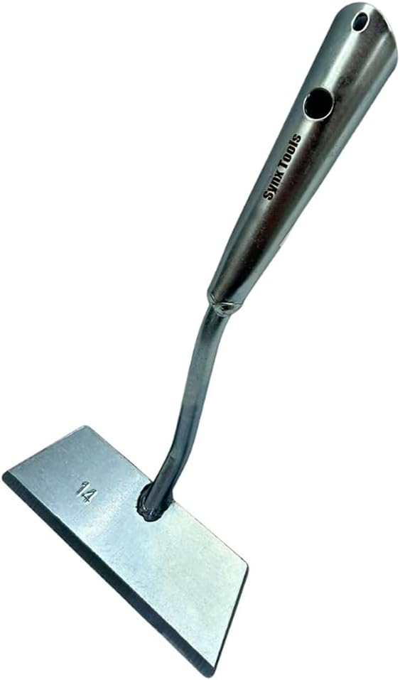 Houe de Jardin 14 cm sans Manche – Binette Désherbage Acier pour Jardinage, Outil de Jardin Polyvalent pour Biner, Ameublir et Désherber, Tête Compatible Toute Poignée