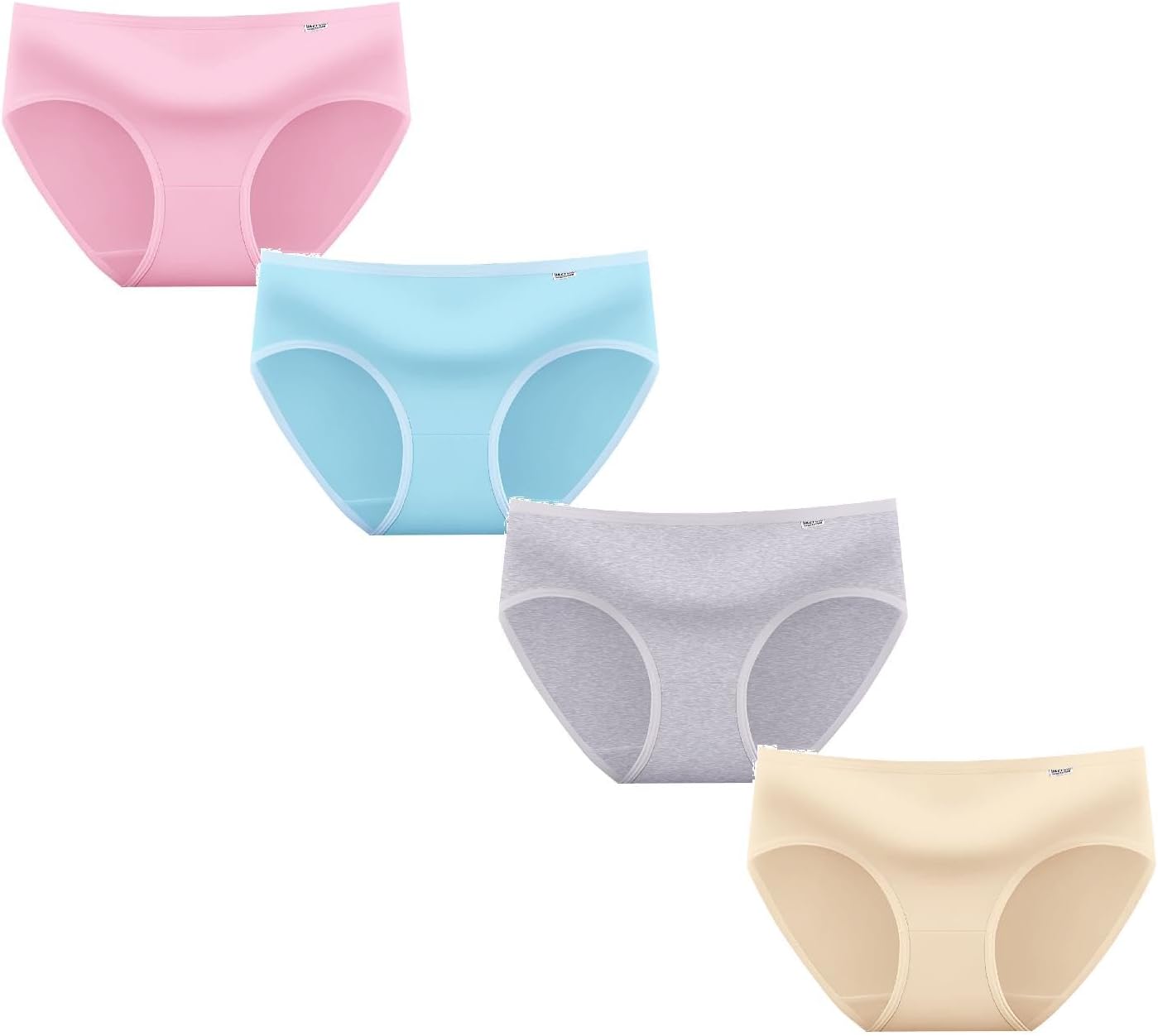 Culotte Menstruelle Taille Haute Dim sous-vêtements pour Filles, Slips en Coton, Couleur Unie, Taille Basse, sous-vêtements pour Filles Culotte sans Couture Grande Taille