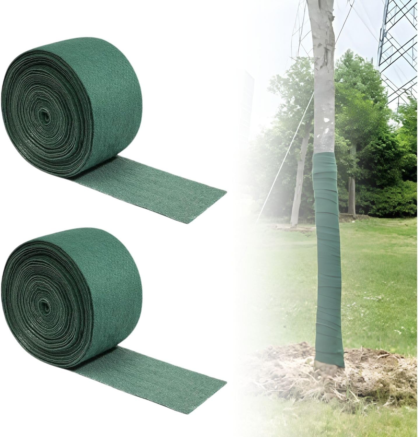 2 Rouleaux de Bandage de Protection pour Arbres 0,12 x 2