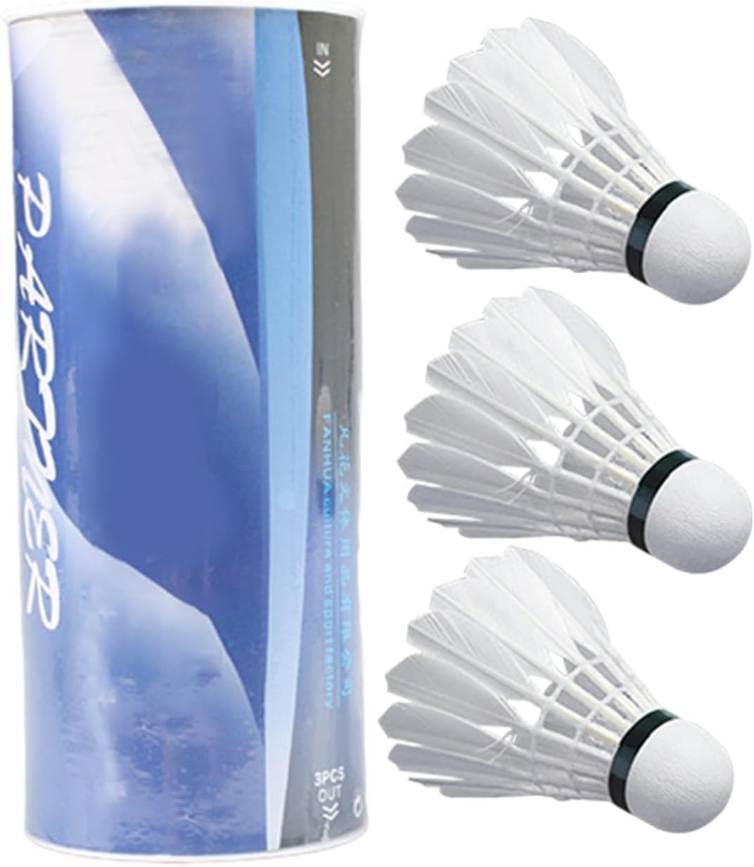 Volants de badminton en plumes, volants de badminton, volants en plumes de badminton, volant en plumes de badminton, volants de badminton en plumes de canard professionnels pour vol stable en