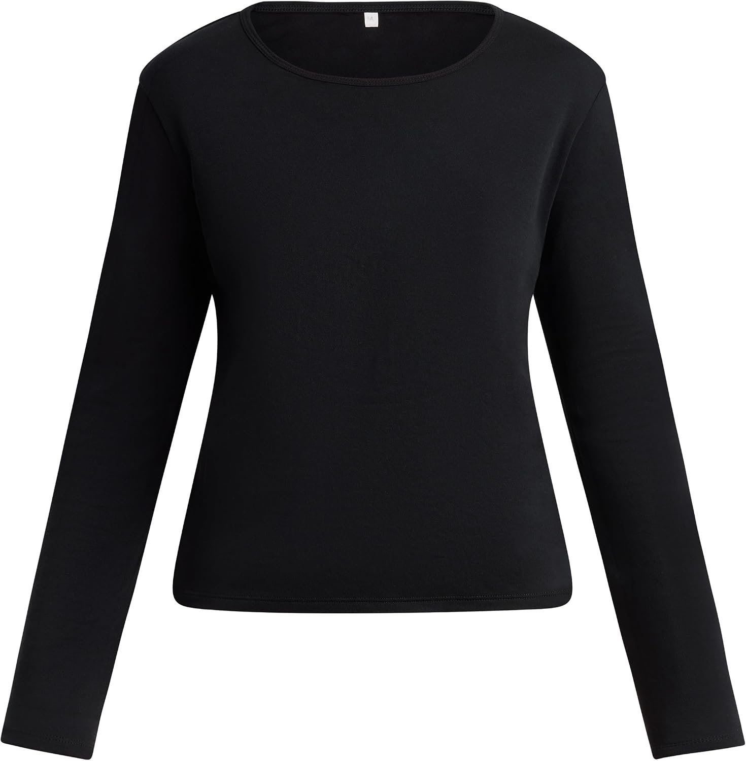 Dim T-Shirt Femme Manches Longues Chaleur et Confort Coton Gratté T-Shirt Femme (Lot de 1)