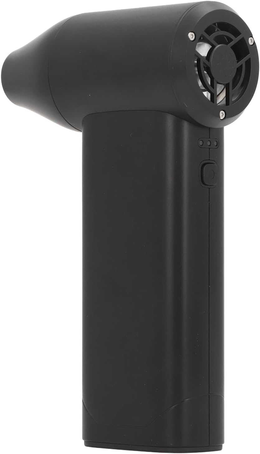 Jet Dry Blower ABS Plumeau à Air comprimé sans Fil 130 000 Tr/min 52 M/s 3 Niveaux Réglables Ventilateur Portable pour Clavier, Intérieur de Voiture, Nettoyage de Bureau