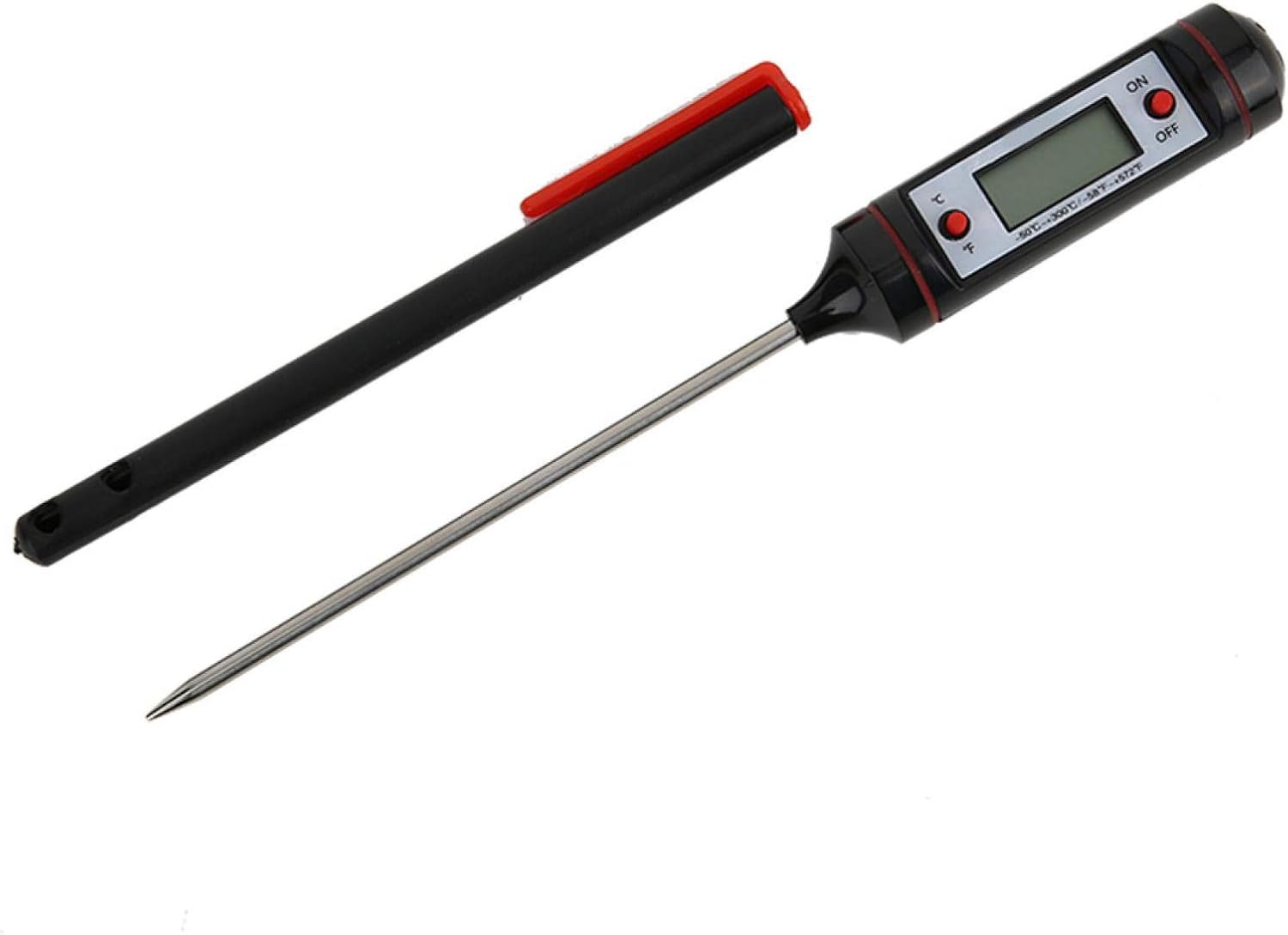 Jauge de température des aliments, sonde de thermomètre numérique en acier inoxydable WT-1 arrête automatiquement le testeur de jauge de température de viande de barbecue de cuisine électronique