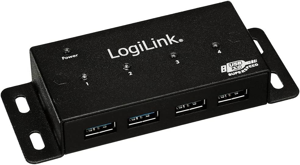LogiLink UA0149 Hub USB 3.0 4 Ports Noir