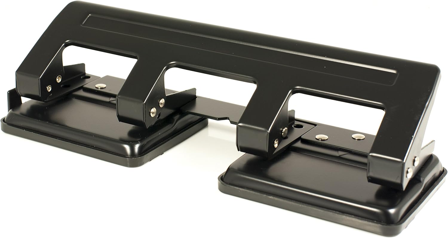 Pavo 8036554 Perforateur 4 trous Noir