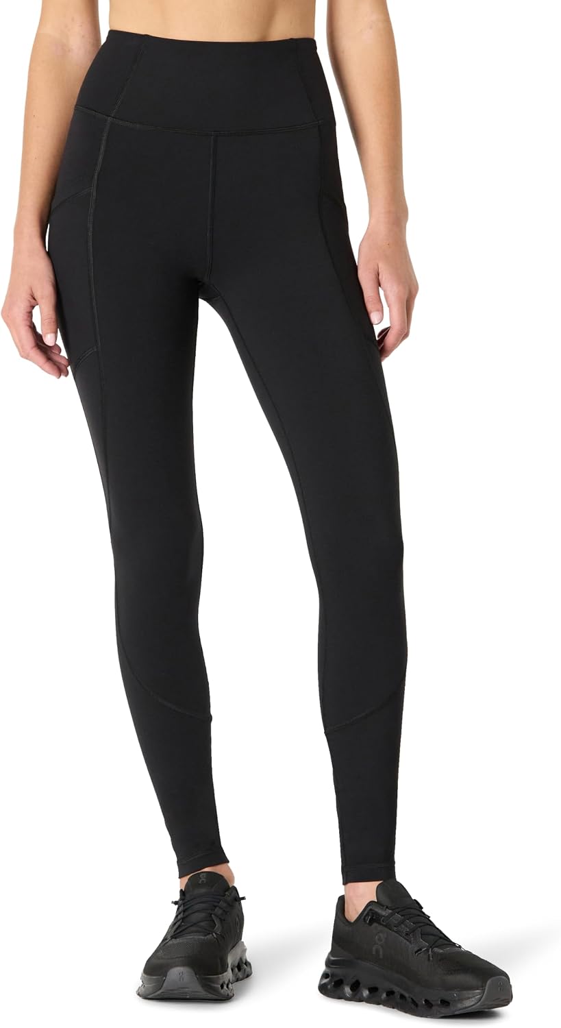 Amazon Essentials Leggings de Sport pour la Gym, avec ou sans Poches, Longs, Corsaires ou 3/4 Femme