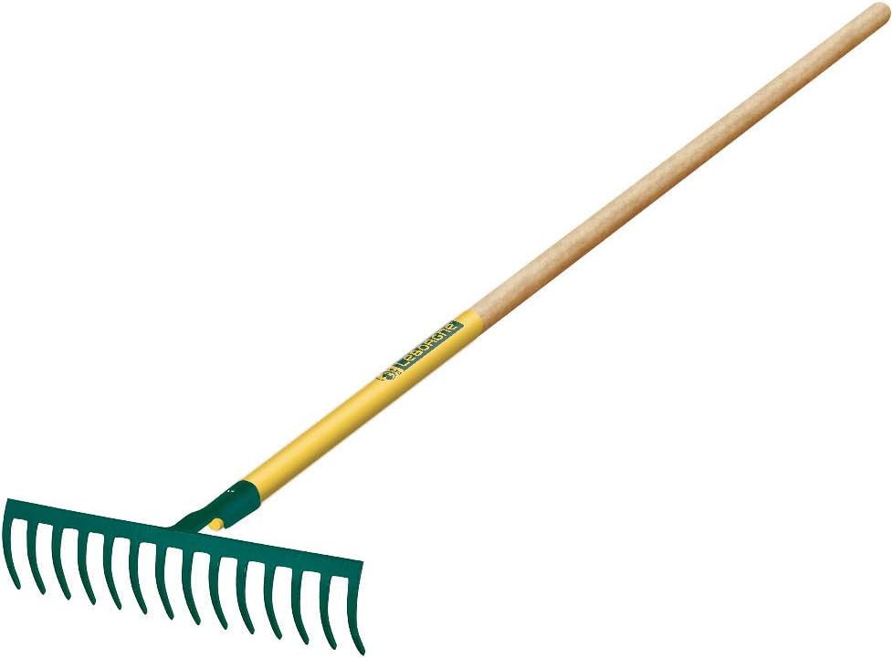 Leborgne Râteau Forgé 14 Dents Droites 40 cm Manche Bois PEFC 150 cm