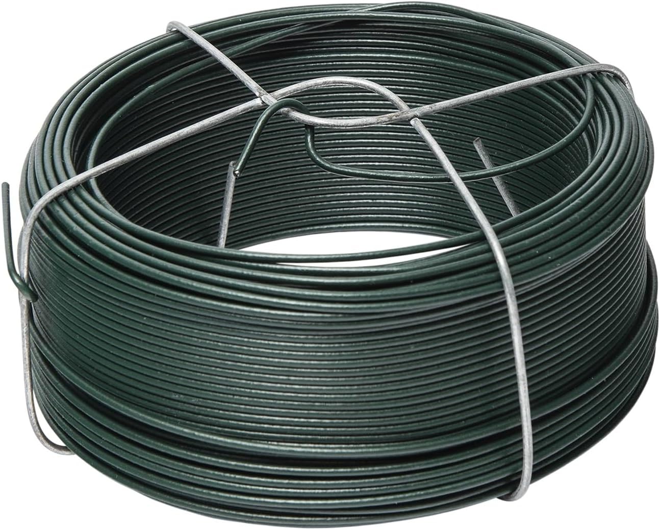 WERKA PRO Fil de Fer Plastifié avec Support Ø 1,4 mm 50 m Vert