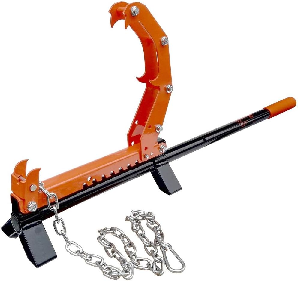 Fuxtec Levier d’abattage 5en1 Griffe courbée 117cm – idéal pour l’abattage du Bois de Chauffage, Tourne-Billes, Tourne-grumes Professionnel