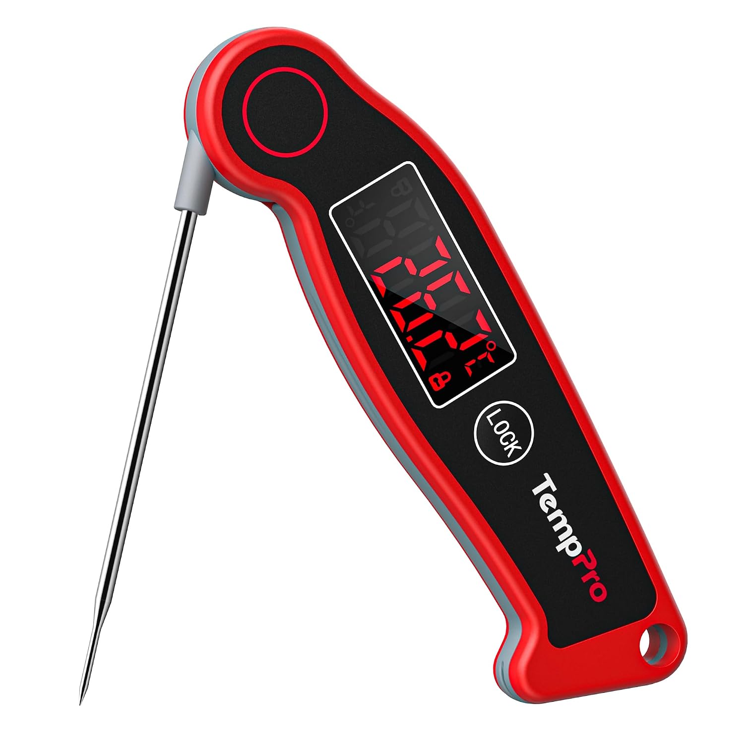 TempPro TP19 Thermomètre alimentaire, thermocouple lecture instantanée noir