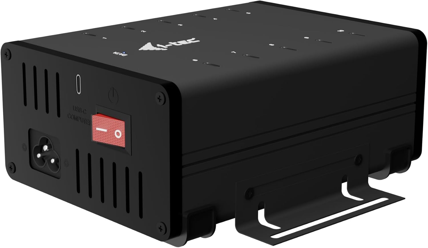 I-Tec - Hub - 15 W Pro Port, Laden + Daten, Metal, UsB-C/usB-A - 2 X Usb 3,2 Gen 1 + 8 X Usb 2,0 - Desktop (cachrghub10c)