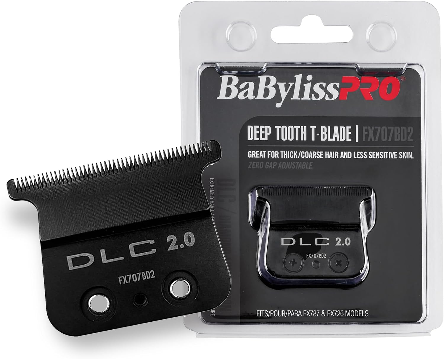 BaBylissPRO FX707BD2 DLC 2.0 Lame en T à dents profondes 1 carat