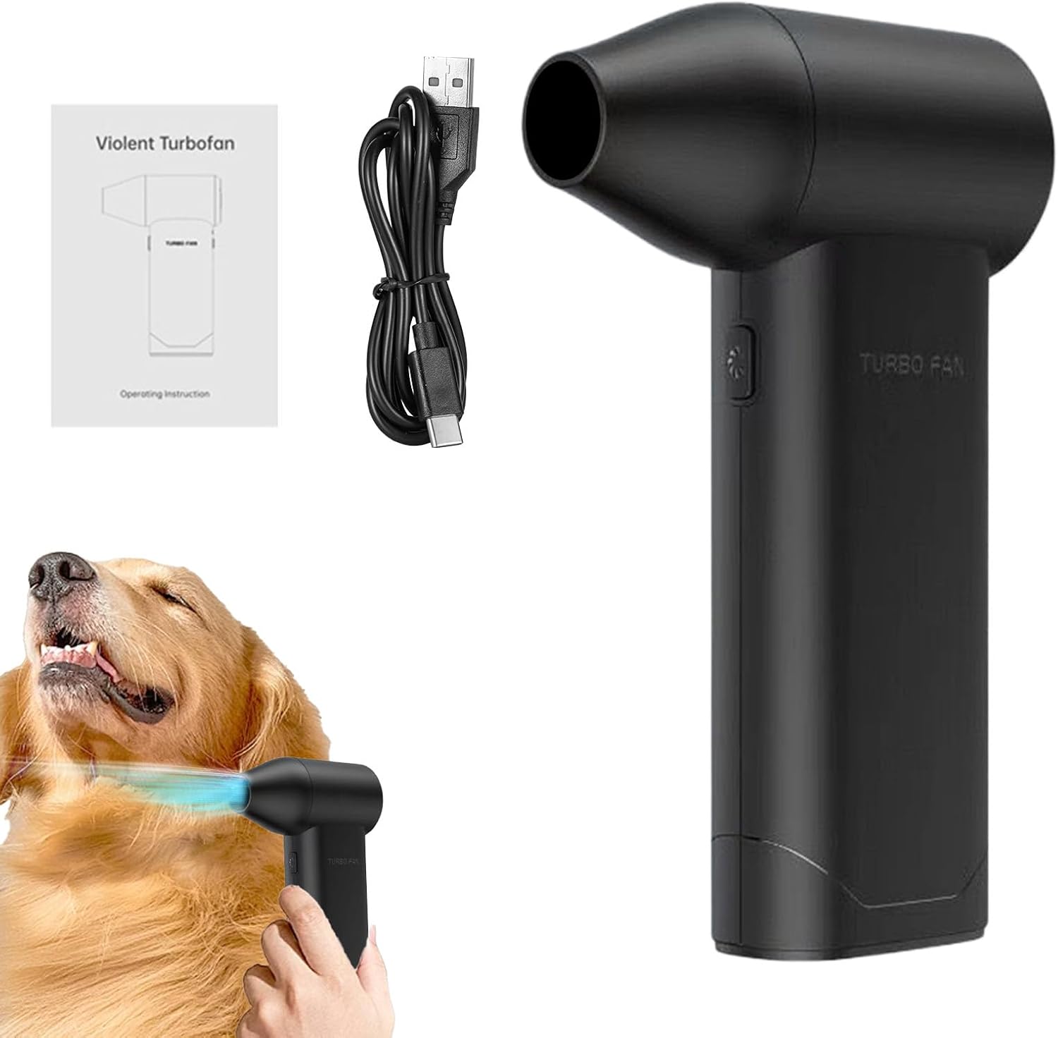 Nettoyeur à Air Comprimé Souffleur de Golf à Main Sans Fil et Rechargeable