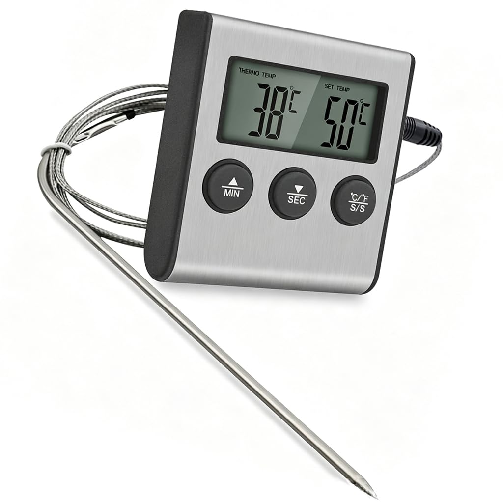 Thermometre Cuisine Sonde Temperature Cuisson Viande Four Barbecue Digital
