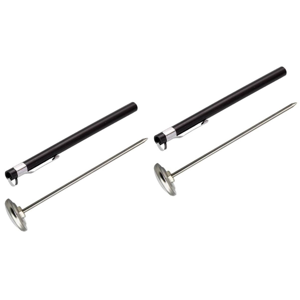 Amosfun 2 Pièces Thermomètre Pour Aliments Thermomètre à Mousser Le Lait Alimentaire Numérique à Café Cadran De Cuisine à Bonbons Black