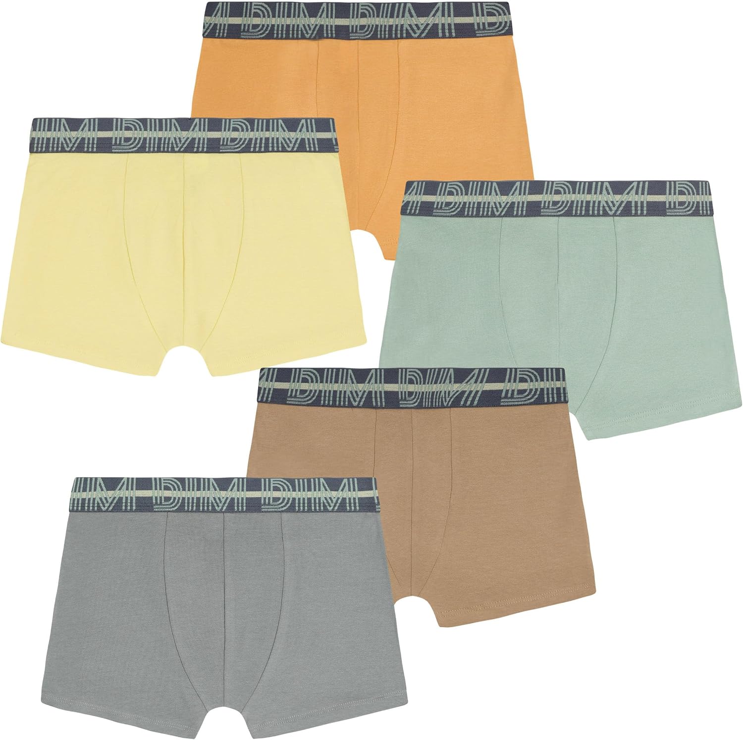 Dim Ecodim Coton Stretch Coloré Garçon X5 Boxer Shorts Garçon (Lot de 5)