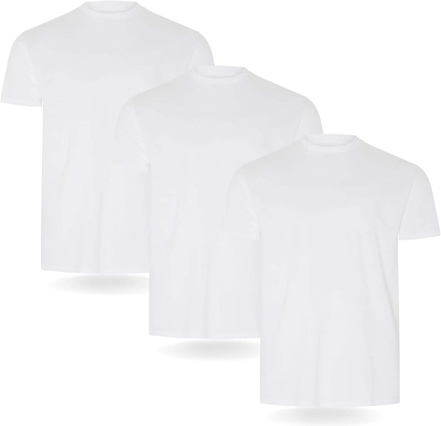 FM London Lot de 3/5 T-Shirts Homme 100% Coton, Vêtements Homme Ajustés
