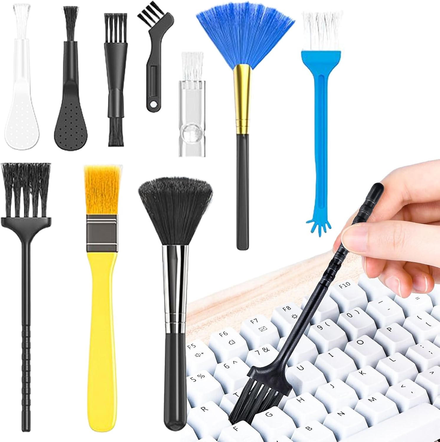Brosse de Nettoyage pour Clavier 10 Pièces Brosse pour Ordinateur