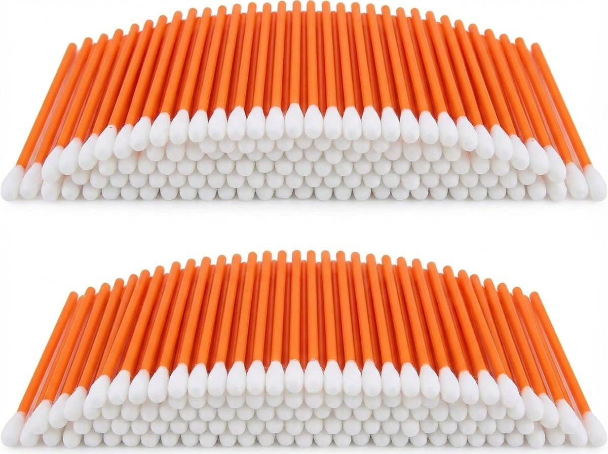 200 pièces de bâtonnets de nettoyage en mousse Tampons de nettoyage en mousse pour imprimante à jet d'encre, tête d'impression, appareil photo, lentille optique, équipement optique.