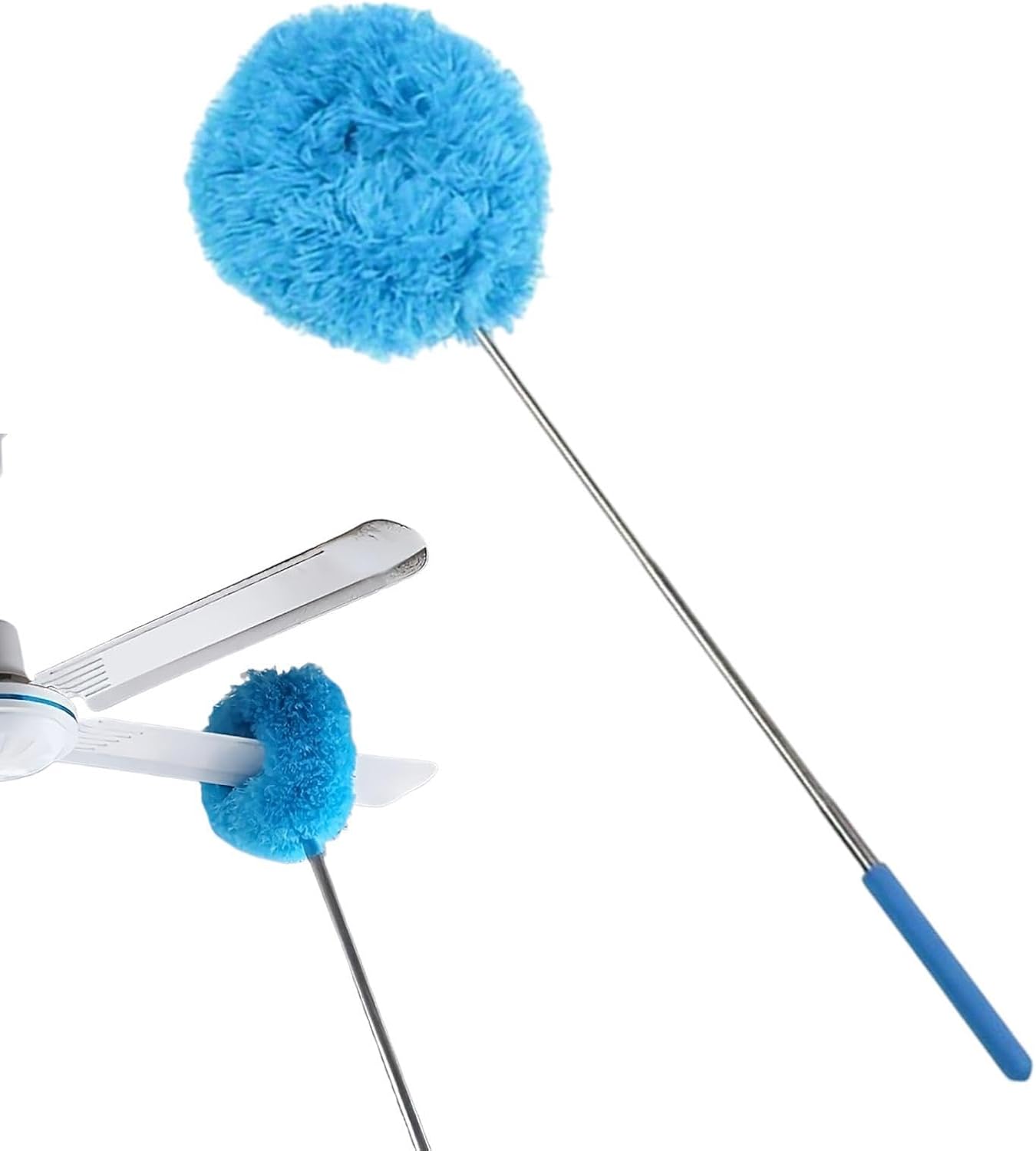 Plumeau télescopique extensible avec long manche pour un nettoyage à grande