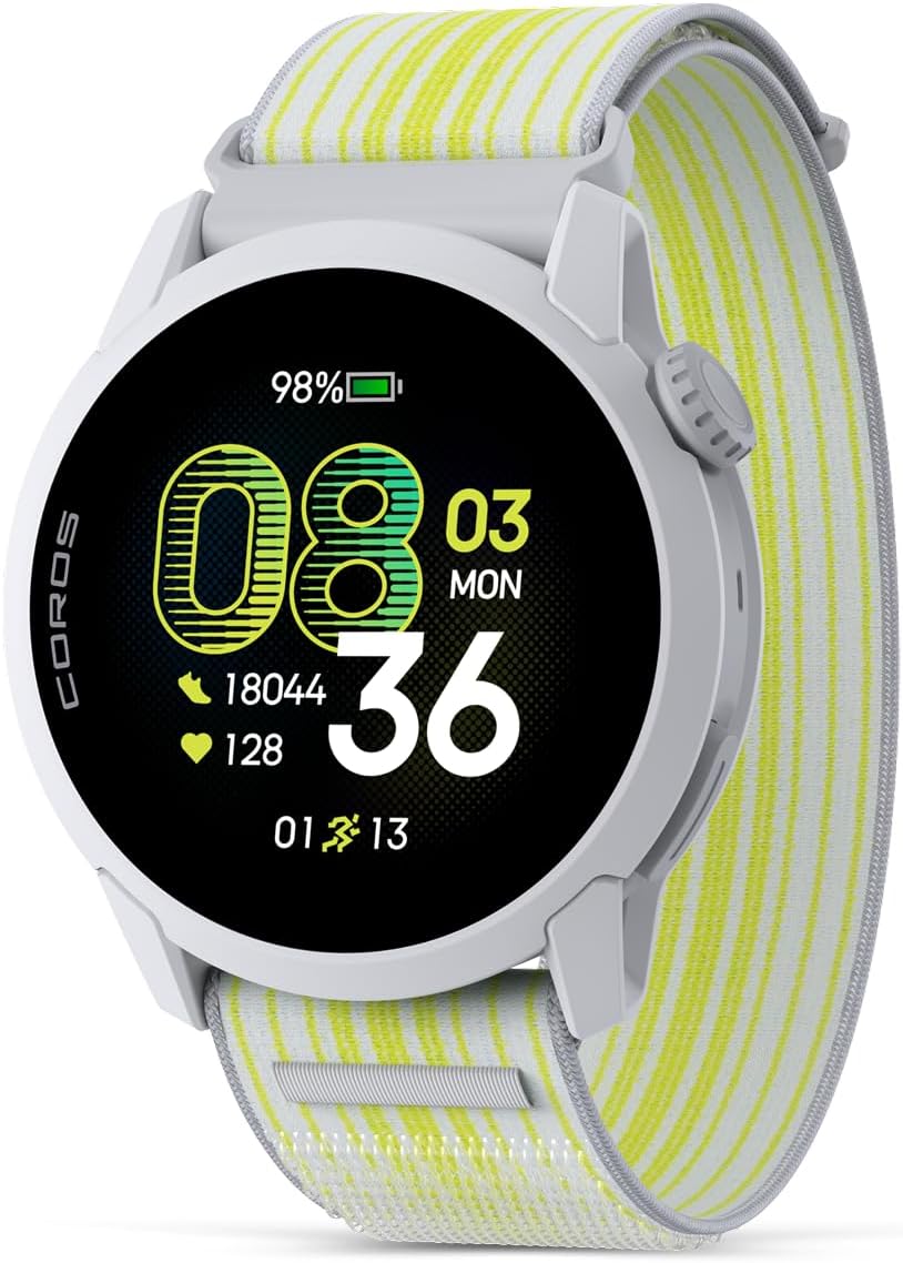 COROS Pace 4 Montre Sport Ultralégère- Noir Silicone, Standard